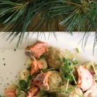 The Flavours of Christmas: Smoked salmon with Created with Jamie